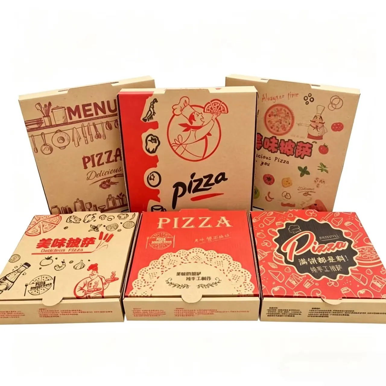 Athordaíonn siopa pizza na hAstráile boscaí pizza saincheaptha